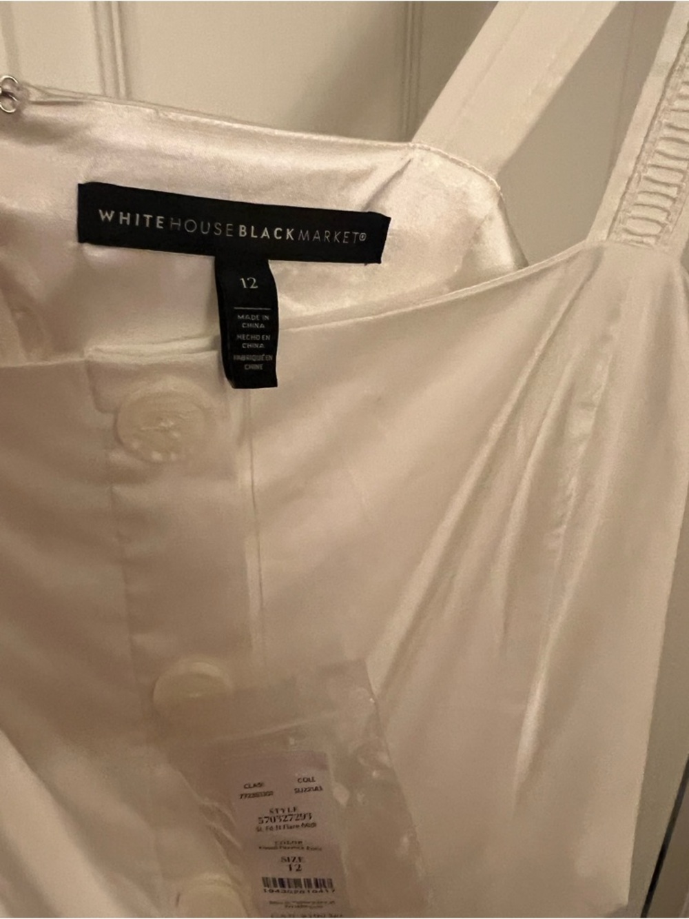 White House Black Market White Midi Sundress - Picture 4 of 7